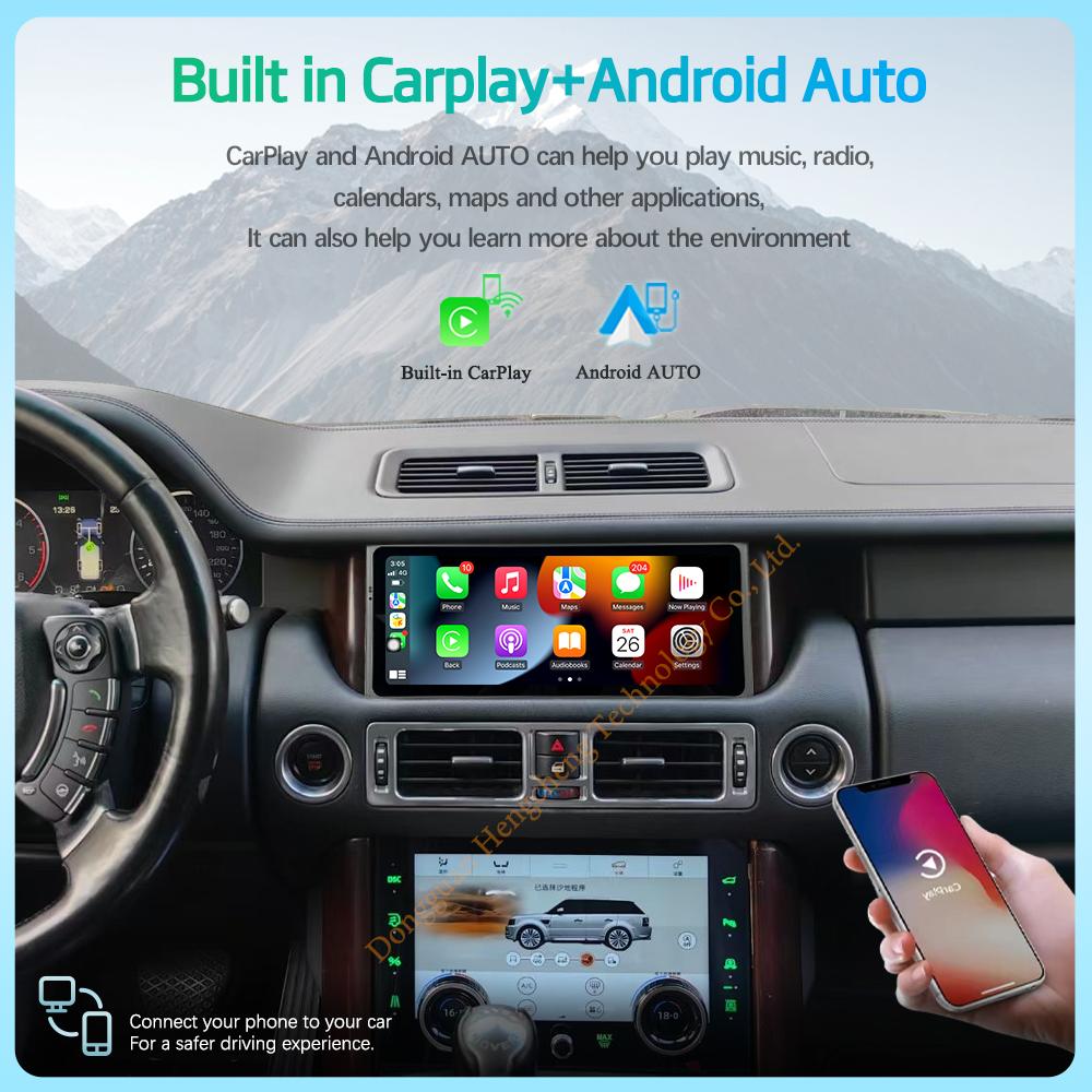10.25" Android11 For Land Rover Range Rover V8 L322 2002-2012 GPS Navigation CarPlay 4G 360Camera Car Multimedia Video Player