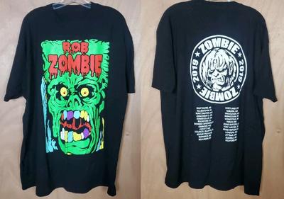 Rob Zombie 2019 Tour T-Shirt Horror Metal Band Graphic Tee Unisex Black S-5XL