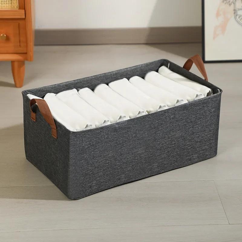 Storage Box For Clothes Washable Folding Drawer Type Household Clothes And Trousers Organizing Wardrobe, Storage Basket