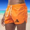 Summer Men's Beach Shorts Men's Three Quarter Shorts Beach Sports Quick Drying Casual Pants