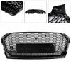 RS5 Style Honeycomb Sport Mesh Hex Grill Grille 8W6-853-651-AB-FUQ Fit A5 S5 B9 2017-2019