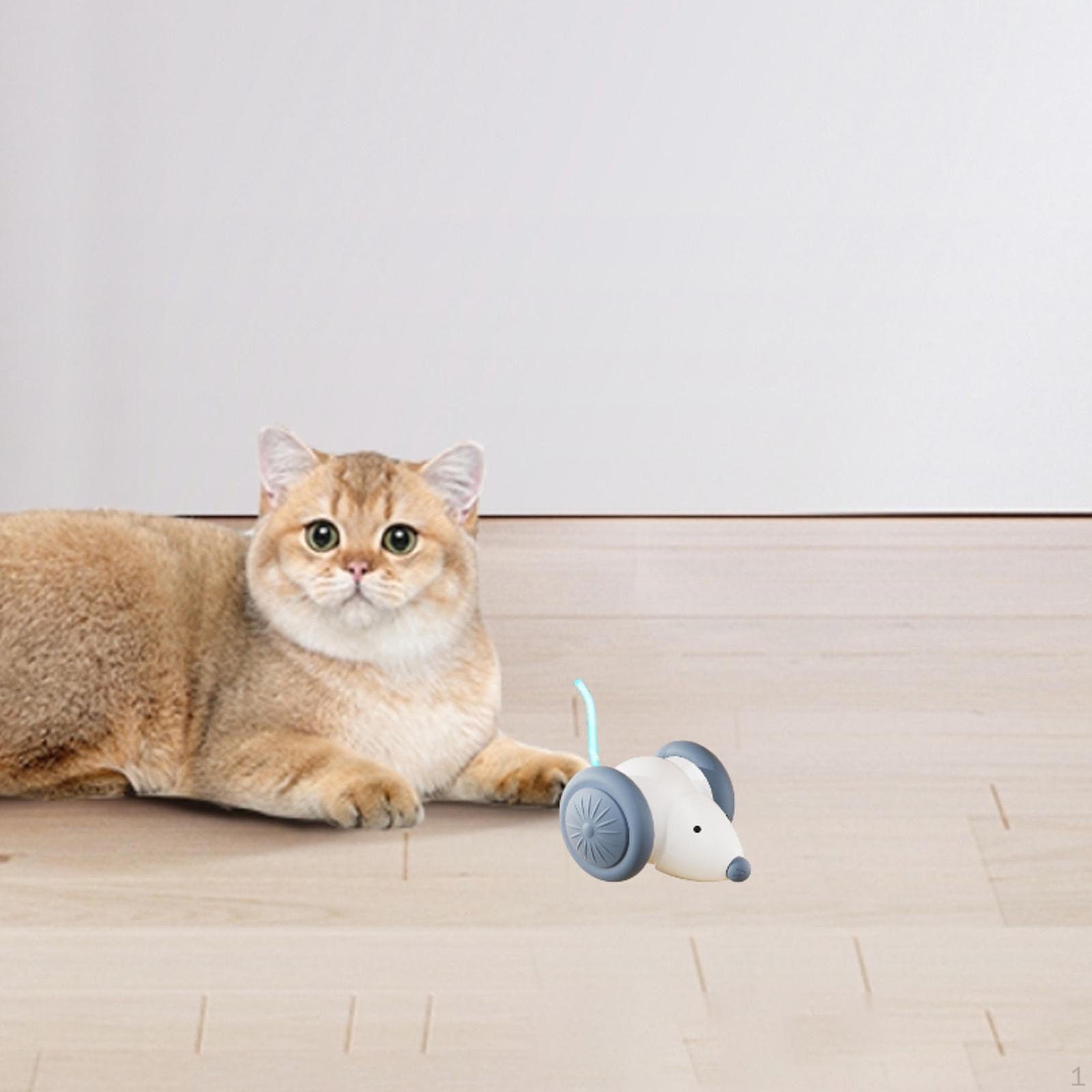 

Игрушечная машинка для кошек Яркая электрическая мышь-тизер для охоты Игра в кошачью зеленую белый