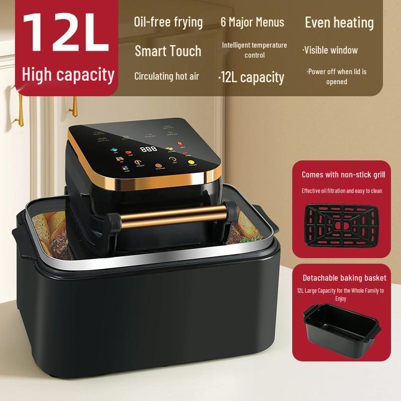 Large Capacity Multi-Functional Electric Air Fryer for Home Use