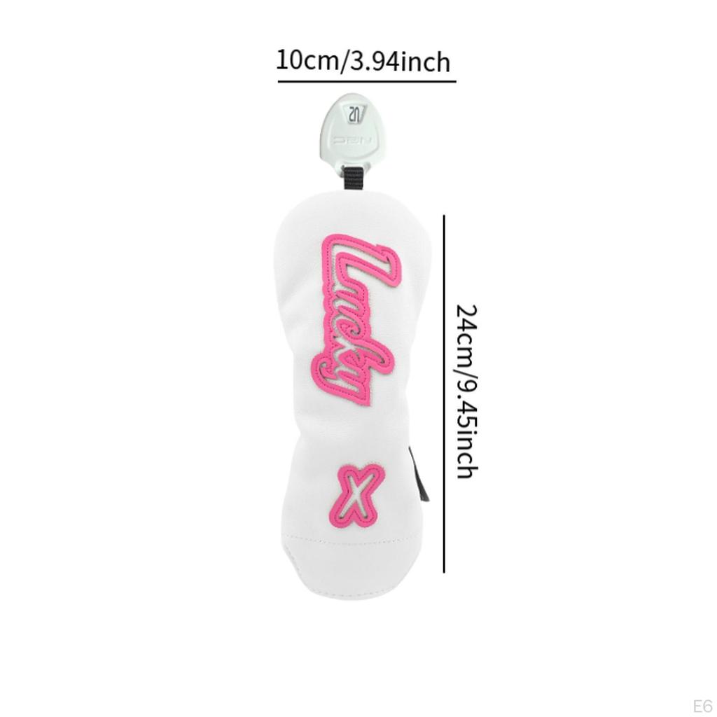 Golf Club Head Cover Anti Scratch Fashion Protective Sleeve Golfer Equipment White A