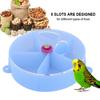 Bird Pet Foraging Feeder   Food Wheel Feeding Storage Box Toy Purple