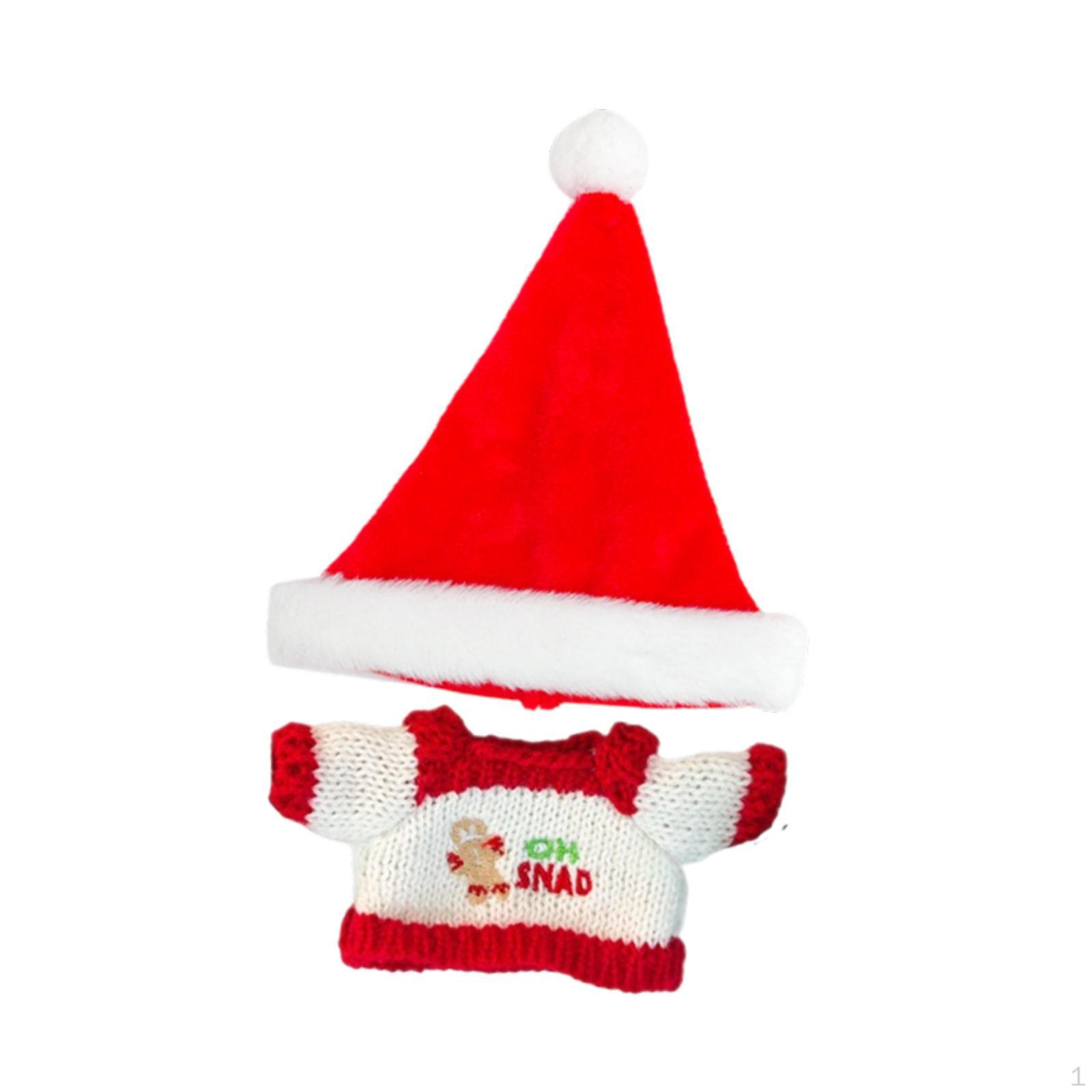 

15см 17см Кукольная одежда для праздничных случаев и Santa hat Sweater
