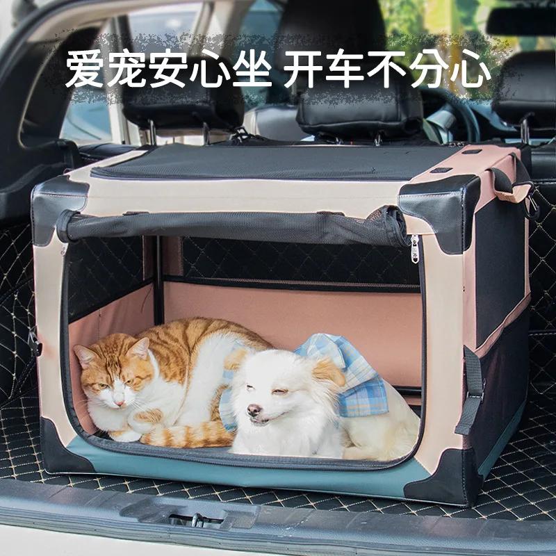 Pet Dog Tent Out Portable Pet Folding Cage Kennel Outdoor Travel Cage Dog Bag Pet Stroller Cat Carrier