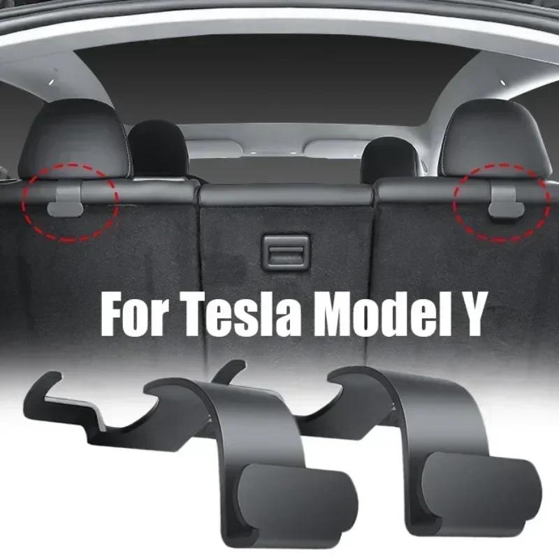 2pcs Car Trunk Hooks for Tesla Model 3 Y Back Seats Hook Trunk Organizers Trunk Storage Hanger Hook Auto Interior Accessories