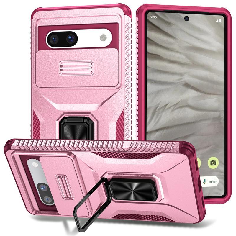 Ring Push-Pull Window Phone Case for Google Pixel 10 PRO, 9PRO XL, 8A, 8PRO, 7A, 9A - Drop-Proof, Cross-Border Design