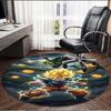 DRAGON BALL Print Round Rug, Washable Floor Carpet, For Entryway Dorm Laundry Room Office Study, Home Decor Birthday Christmas Gift