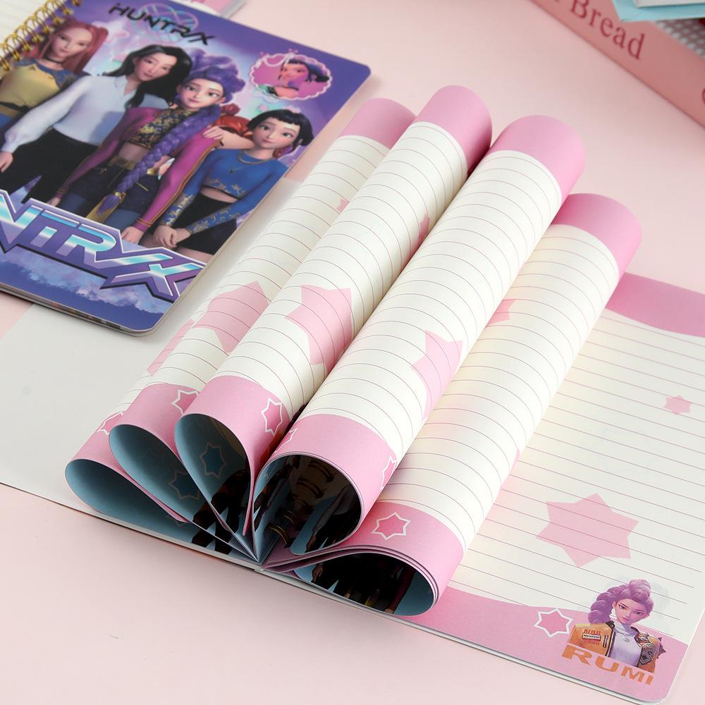 A5 Coil Book K-pop Color Page Horizontal Line Book High Value Notepad Student Notebook