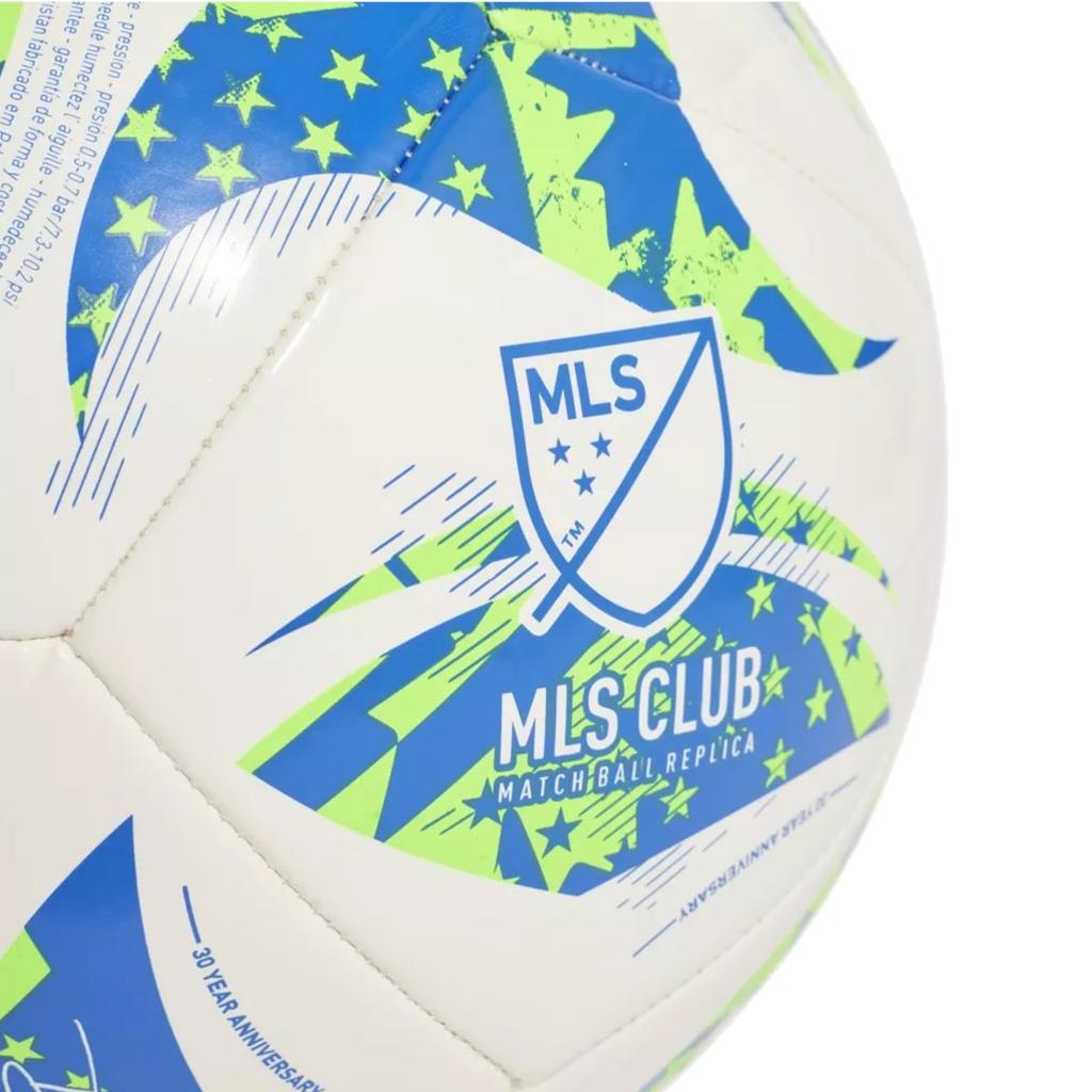 Adidas MLS 2025 Club Ball, Unisex White Football