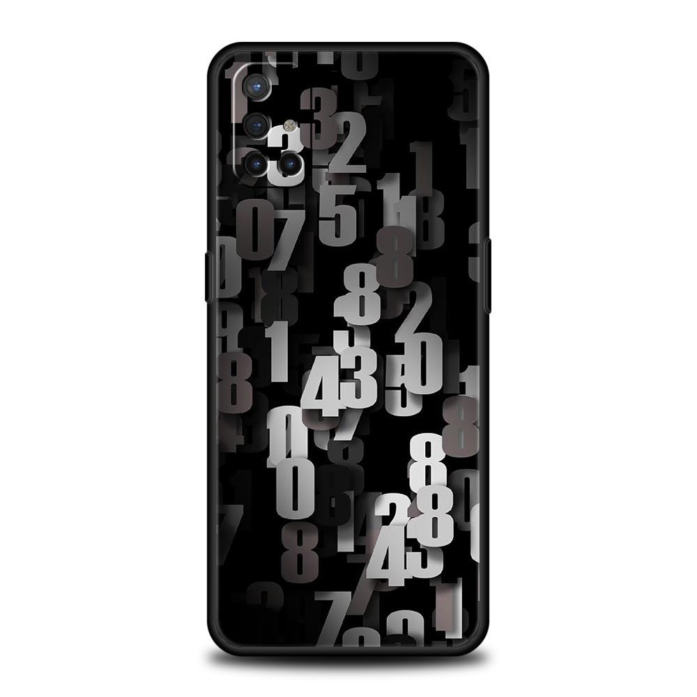 

Phone Case For Oneplus 13R 13 12 10T 11 R10 Nord N100 N200 N10 9 9R CE 2 3 Z Pro Lite 5G Soft TPU Cover Number Pattern Funda Bag Nord N100