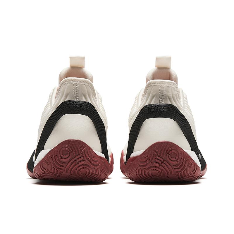 New Anta Three point Rain1.0 ROCCO Cushioning Wear Resistant Low Top Basketball Shoes Men's Ecru 912331102S-2