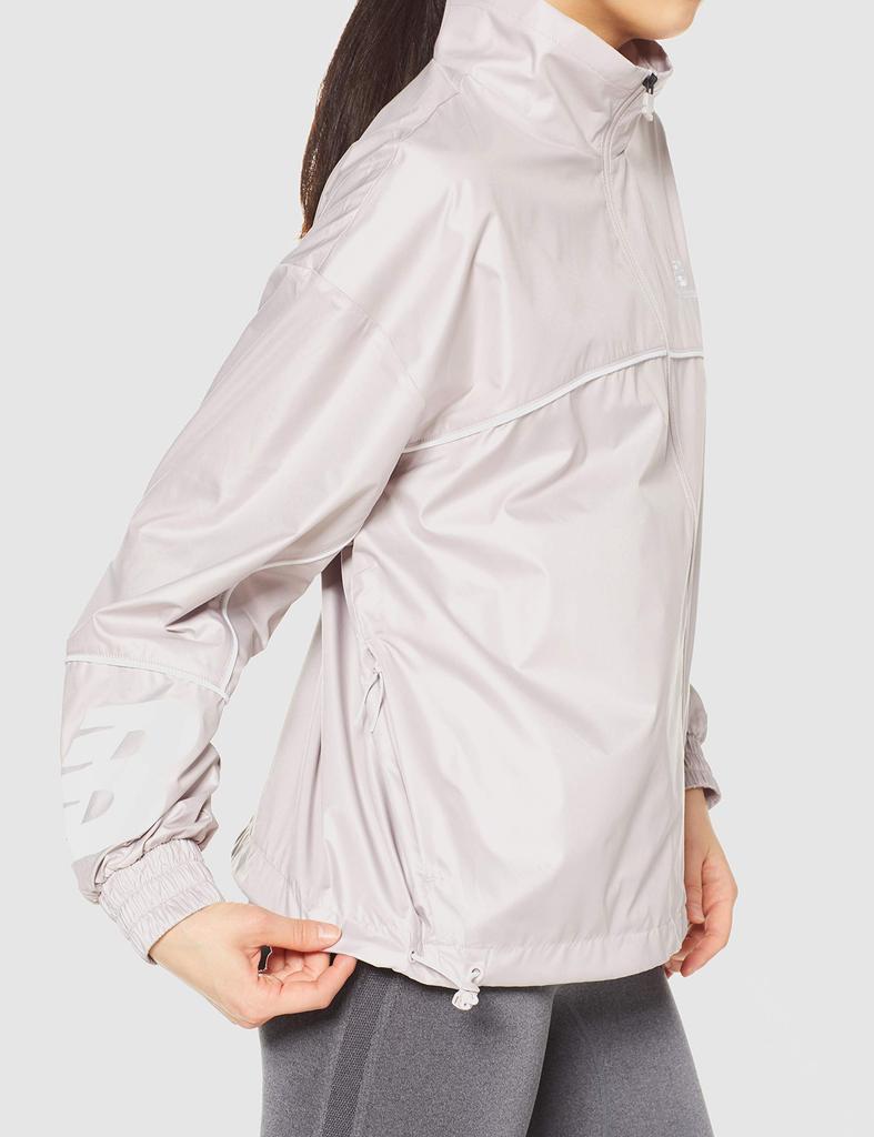 Jacket NB Athletics Piping Windbreaker WJ11502 Logwood Japan S To Japanese Size [New Balance] Women's (LWD) (equivalent S)
