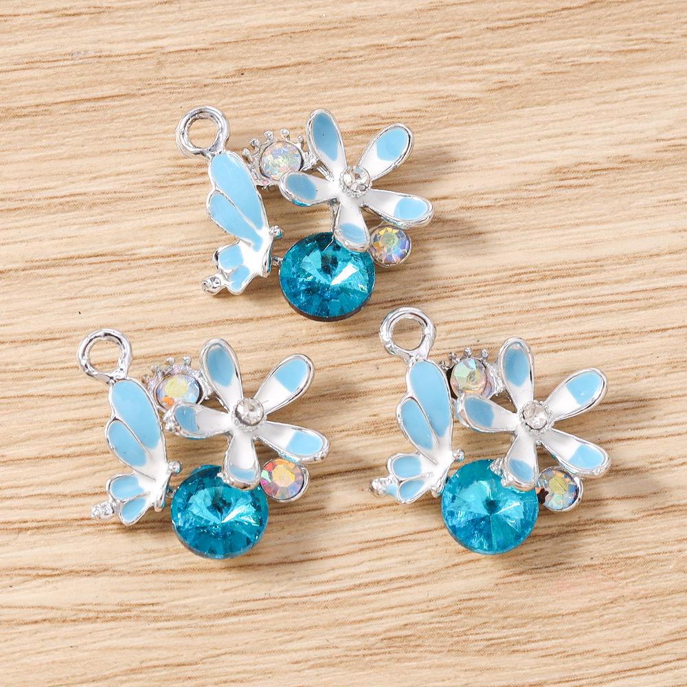 Cherry Blossom & Animal Charm Set: 10pcs for Earrings, Bracelets, Necklaces, Keychains