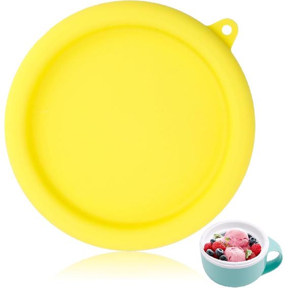 Silicone Lid for Dash My Mug Ice Cream Maker, 5.9in BPA-Free Ice Cream Maker Lid Replacement Reble Bowl Covers Storage Lid Ice Cream Maker