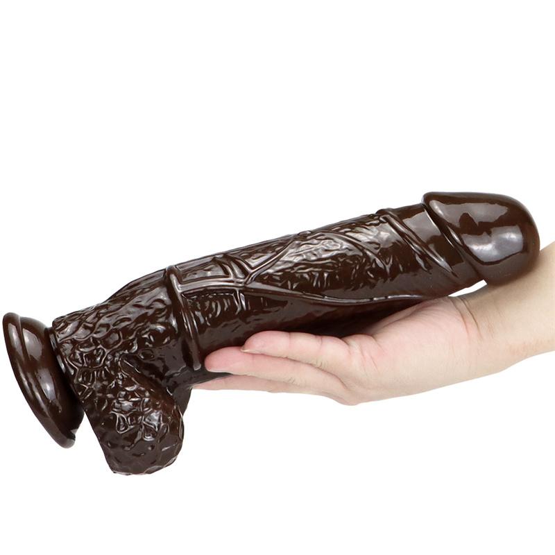 Female Large Size Simulation Dildo Sucker Support Big Private Parts Soft Masturbation Device Anal Plug Fun Adult Products