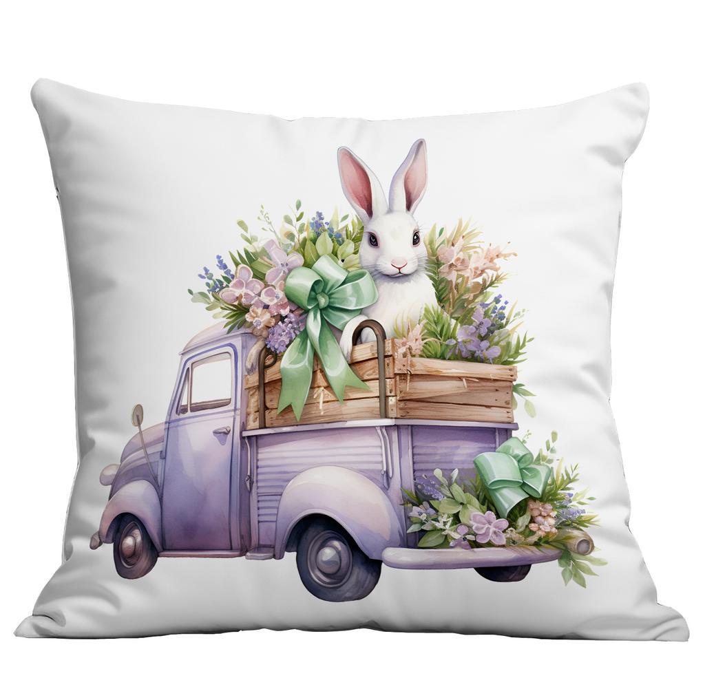 Hot Easter Bunny Purple Series Pillow Case with Pillow Case with A Variety of Pillow Covers Available
