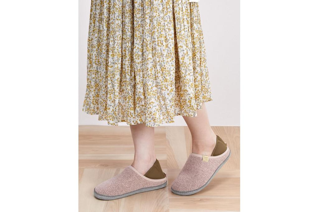 Pansy 9263 Indoor Slippers with Size Pink Women's 2-Way Towel-Like Fabric, M,