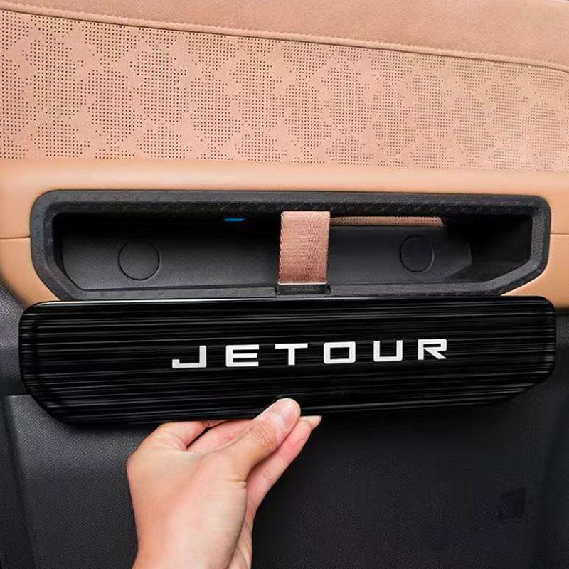 New Condition Jetour Traveler T2 Door Handle Cover Plate Stainless Steel Black Storage Box Parts for Retrofit/Upgrade