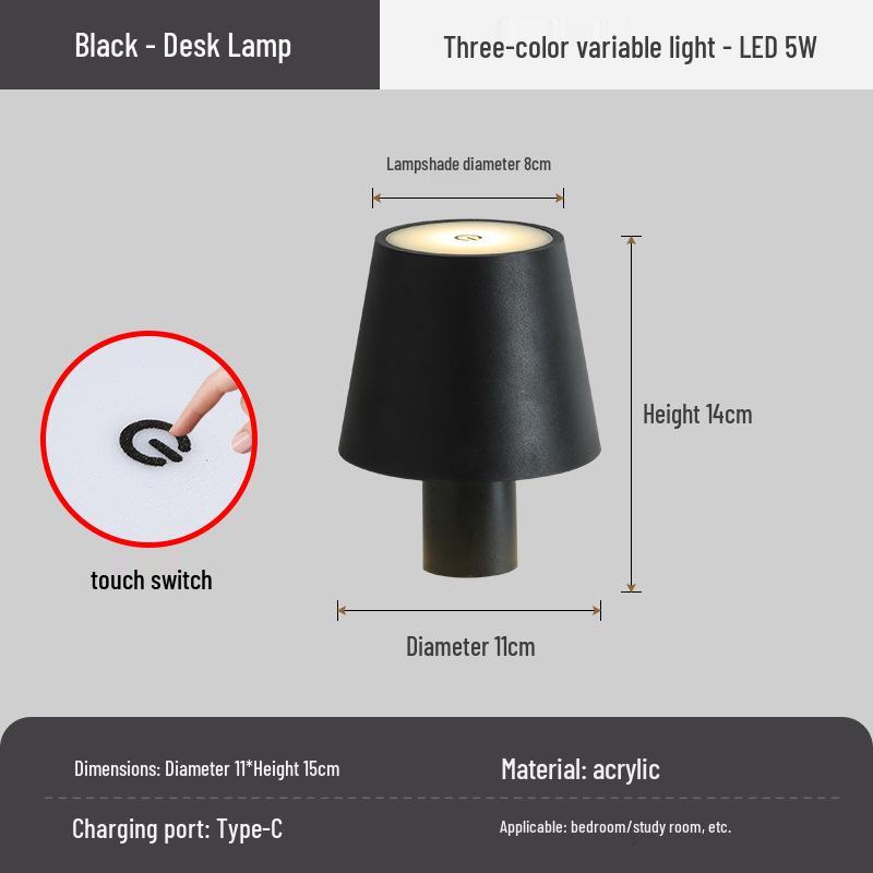 Rechargeable Wine Bottle Table Lamp: Night Light, Bar or Dining Decor, Bedside Lamp, Camping Atmosphere.