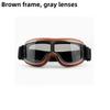 High-Quality Retro Motorcycle Goggles for Bikers with Wide Lens View
