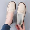 Women Black Moccasins Driving Shoes Flats White Casual Nurse Loafers Grey Minimalist Maternity Shoes Large Size