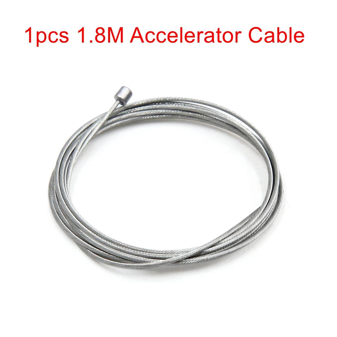 Motoforti 1.2M 1.8M Long Motorcycle Scooter Throttle Clutch Cable Wire Accelerator Cable Wire Front Rear Brake Steel Cable Wire