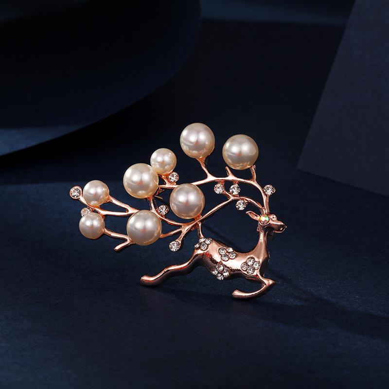 Pearl Metal Brooch Premium Accessories Yiwu Trinkets Suit High-end Corsage Exquisite Versatile Pin