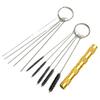 Airbrush Cleaning Kit: Brush, Needle, and Nozzle Scraper Tools