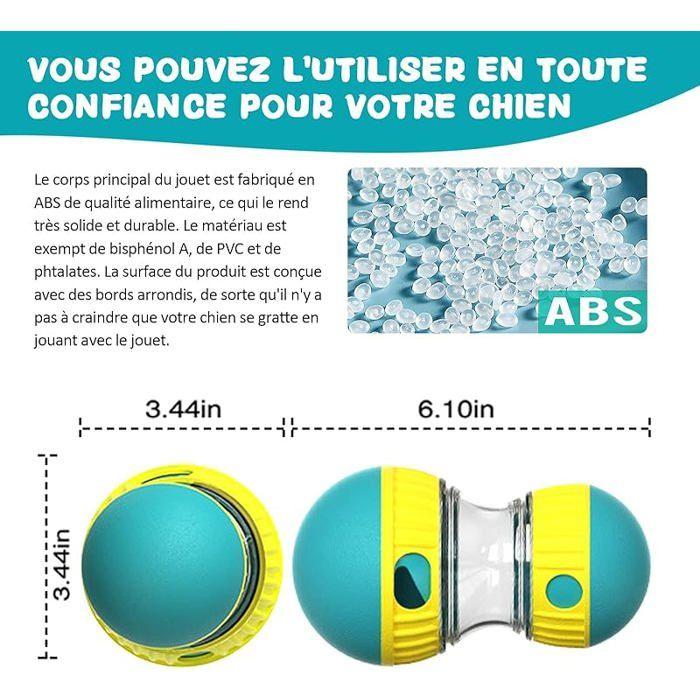 Jouet pour Chien Indestructible, Jouets pour Chiens Interactif de Mangeoire, Distributeur Croquettes Jouet Occupa JOUET A FRIANDISE