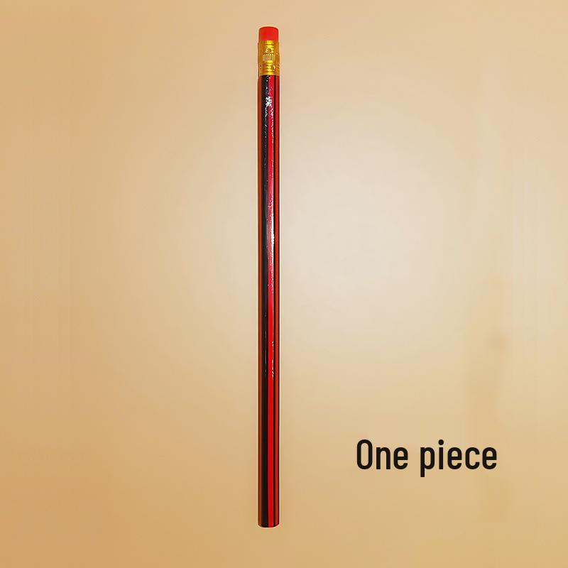 

Красный шестигранный карандаш HB для учеников начальной школы и детского сада с ластиком HB