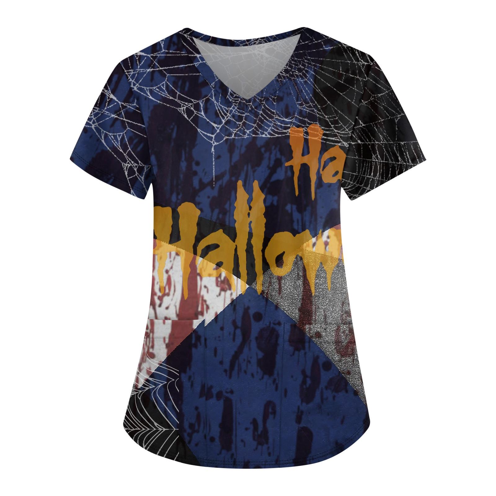 

Жіночі вільні топи з короткими рукавами, повсякденні топи великих розмірів, V-подібний виріз, короткі рукави, повсякденні літні футболки Жіночі топи, футболки, робочий одяг L