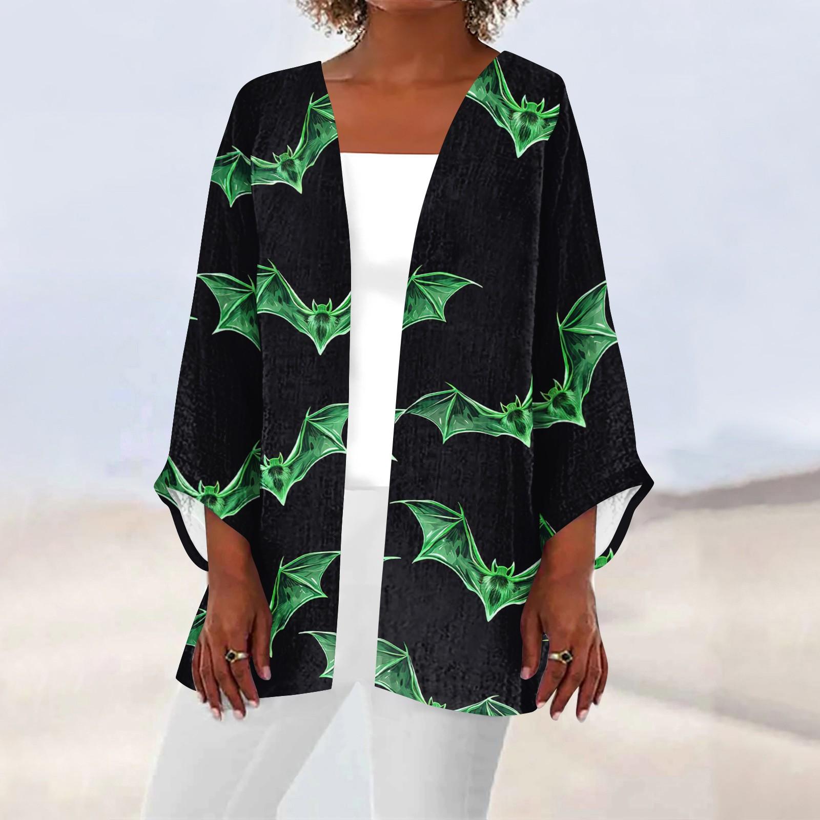 

Женская повседневная модная легкая куртка средней длины с принтом, кардиган XXXXXL