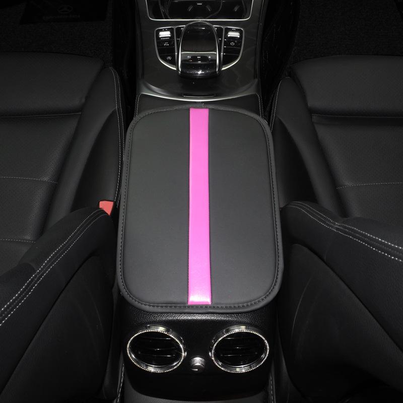 Universal Non-Slip Black Car Armrest Pad - Wear-Resistant Interior Accessory