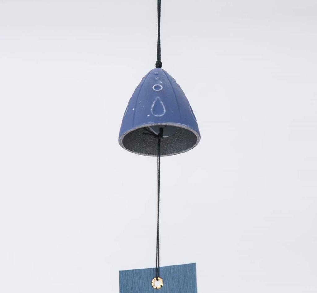 Iwachu Vind x Nambu 27168 Vindspel, "Yudachi" (Nedpuder) Mönster, Silver/Lila, 5cm (H)5cm, Järnvaror,