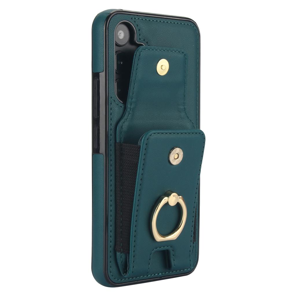 For Samsung Galaxy A54 5G Case Anit-Fall Kickstand Leather + TPU Phone Cover
