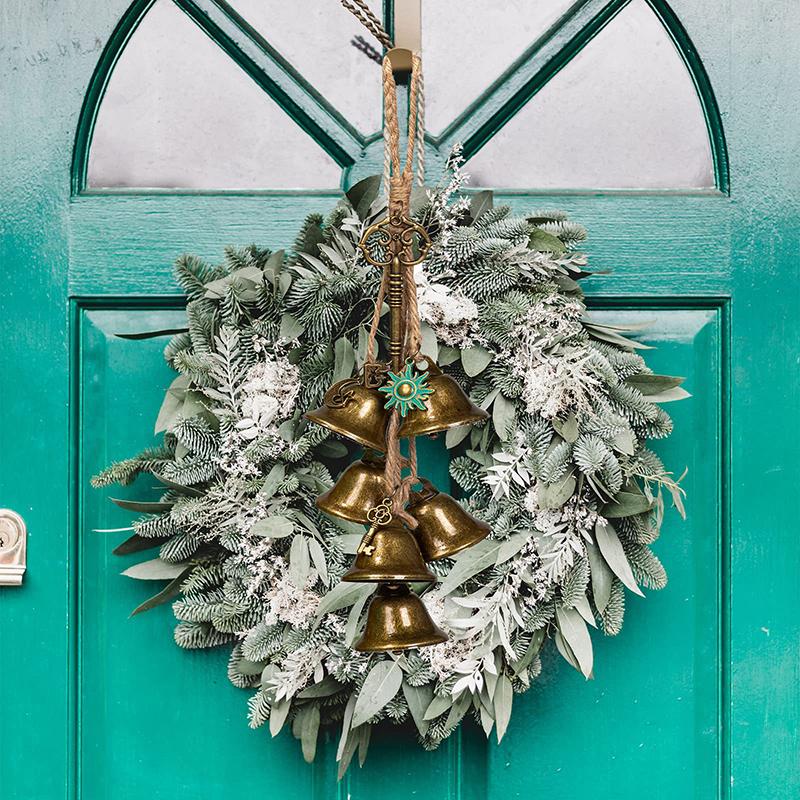 Witch Bell For Door Knob For Protection Brass Bell Hanging Witchcraft Wicca Supplies Wreath Handmade Witch Bell