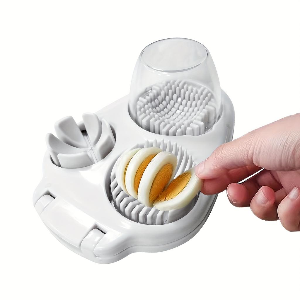 1pc Heavy Duty Manual Egg Slicer, Crusher, and Chopper , Multi Functional Egg Cutter Tool with Circular Blade for Precise Egg, Salad, Breakfast