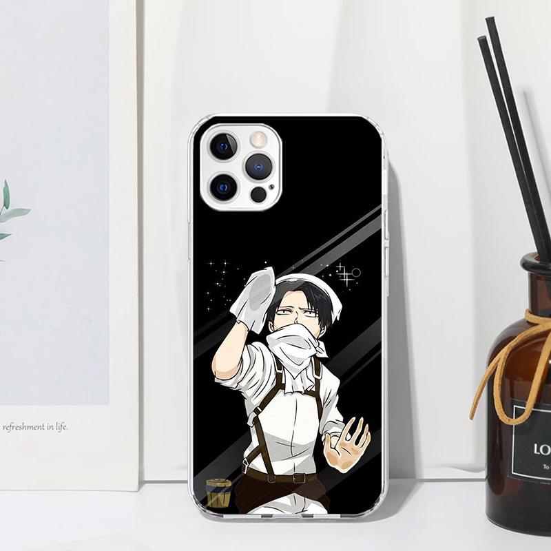 Attack-Titan Levi Phone Case For Iphone 17 Air 16 15 Plus 16E 14 Pro Max 13 Mini 12 11 7 8 SE Fundas Soft Back Cover 17 Air 16 1