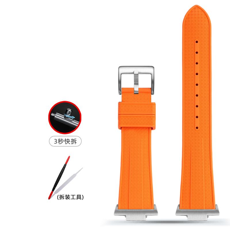 For Tissot 1853 PRX Super Player T137 Watch band t137.407 T137.410 fluoro rubber Metal End Link watch strap 12mm men's Bracelet