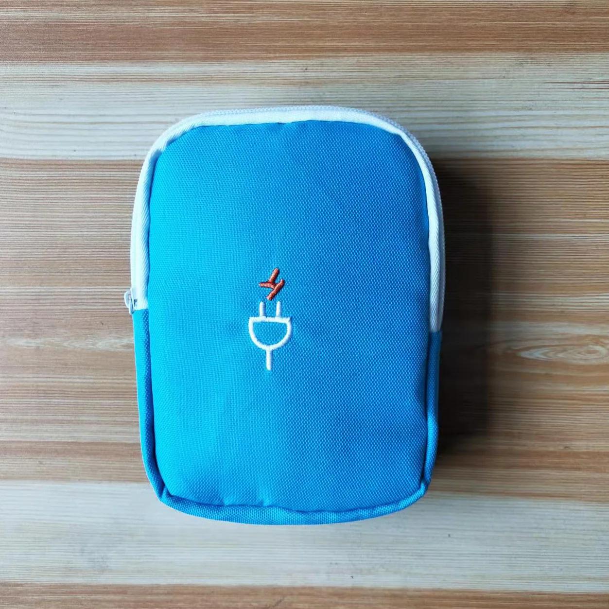 

Travel Accessory Cable Bag Portable Digital USB Electronic Storage and Organize Bag Gadget Case Travel Cellphone Charger Holder королівський синій колір
