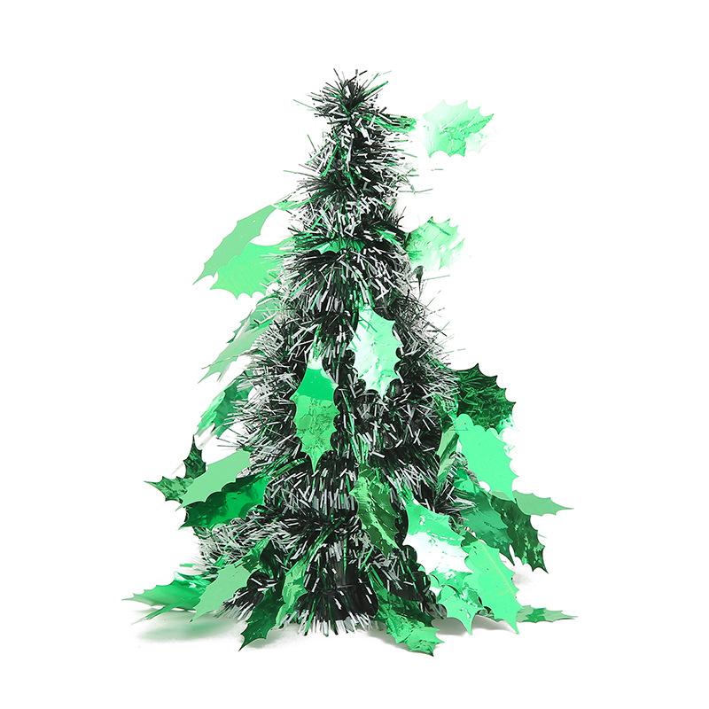 Kreativer Mini-Schreibtisch-Weihnachtsbaum, Gehäkelter Weihnachtsbaum, Weihnachtsdekorationen