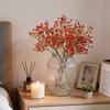 3 tallos de flores artificiales de paniculata con tacto real, ramo de flores de gypsophila para jarrones, centros de mesa de boda, arreglos florales DIY, fiestas en casa.