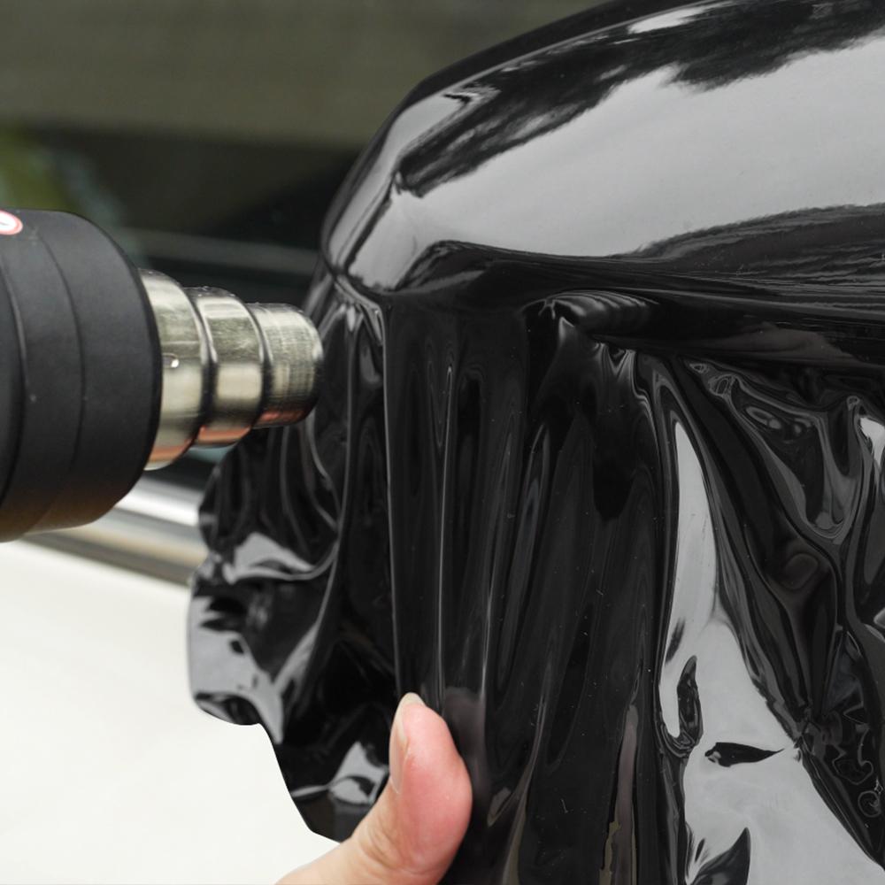 Car Sticker Piano Black Car Adhesive Vinyl Wrap Color Change Film Bubble Free Wrapping Decal Car Accessories Interior Exterior