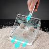 Metal Cat Litter Spatula, Large and Small Hole Cat Litter Spatula, Bentonite Tofu Cat Litter, Mineral Litter, Push-pull Poop Spatula