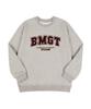 BEMIGHTY College Lettering Oversized Double-Sided Sweatshirt [Oatmeal]
