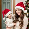2025 Knitted Christmas Hat Cute Pompom Adult Kids Soft Beanie Santa Cap New Year Party Dress Up Hats Children Festival Gifts