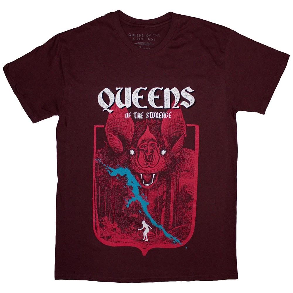 Queens Of The Stone Bat Band Logo T Shirt XL